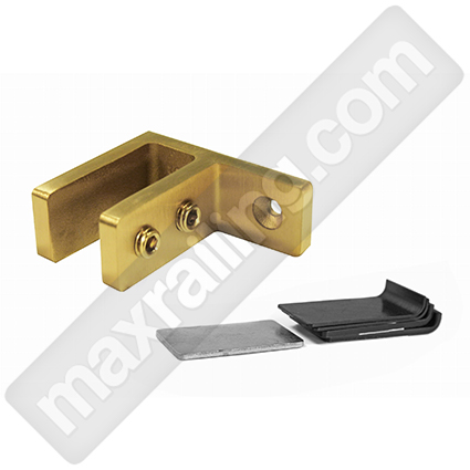 Styklodyrjach gold zlaten sateniran za stena. Златен станиран стъклодържач за стена